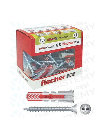 Duopower S Tassello Ø6 Bi-Materiale per valori di carico più elevati e funzionamento intelligente (espansione, piegatura, annod