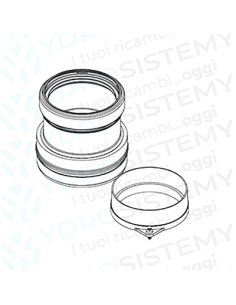 Kit Fumi Sistema Sdoppiato da Ø60/100 a Ø80/80 Multibrand Originale Beretta Riello