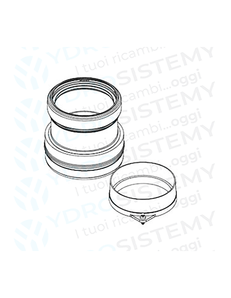 Kit Fumi Sistema Sdoppiato da Ø60/100 a Ø80/80 Multibrand Originale Beretta Riello