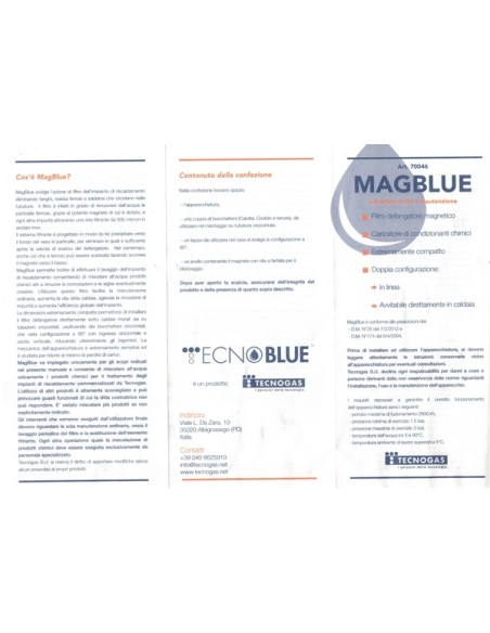 Defangatore Magnetico Mag Blue 3/4" in ottone