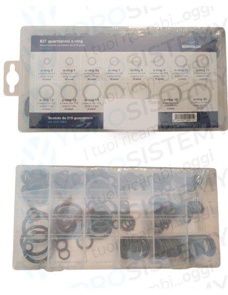 Cassetta n. 430 Guarnizioni O-Ring Idroblock