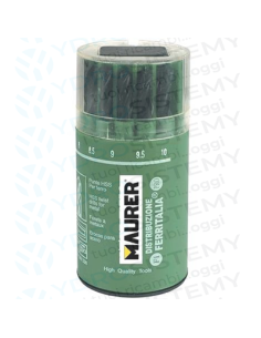 Serie/Set Punte Hss Molate da 1 a 10 mm. per Ferro Maurer
