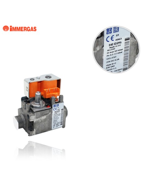 Valvola Gas Sit 848 con Regolatore di Portata 24V