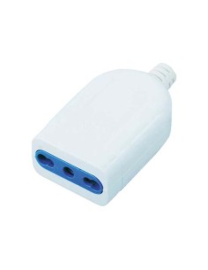 Presa Elettrica 10/16 A Bianca 2 Poli + Terra