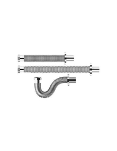 Tubo Sifone BPS Di Scarico Telescopico in Acciaio Inox 1" 1/4 x 32