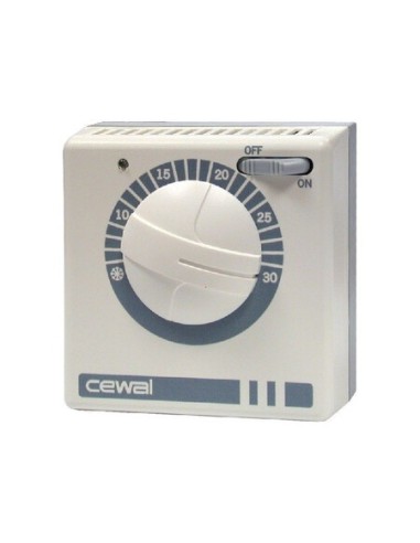 Termostato Ambiente RQ 30 da Parete a Rotell con Interruttore On/Off