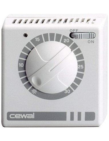 Termostato Ambiente RQ 30 da Parete a Rotell con Interruttore On/Off