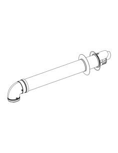 Kit Fumi Terminale Orizzontale Originale Ø60/100 M per caldaia a condesazione Beretta 2