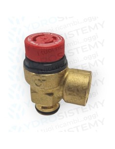 Valvola Sicurezza 3 Bar in ottone a innesto con O-Ring + femmina 1/2   Vedi Cod: 155600002, 87074010270, H155600002, 95262113, 