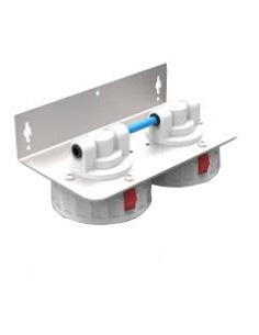 Gruppo Rampa 2 Testate in pp Attacco Rapido IN/OUT 8 MM, Staffa Inox  ex: 260273