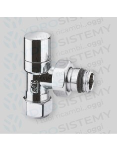 Detentore D'arredo a Squadro Cromato 1/2" - 24x19