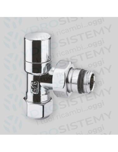 Detentore D'arredo a Squadro Cromato 1/2" - 24x19