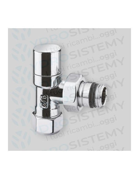 Detentore D'arredo a Squadro Cromato 1/2" - 24x19