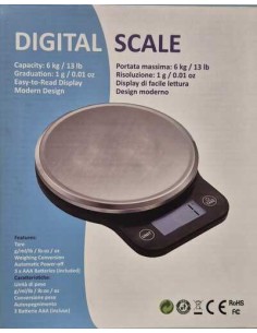 Bilancia Elettronica Tecnogas Mod. Betty da 6 Kg Con Suddivisione da 1 Grammo 2