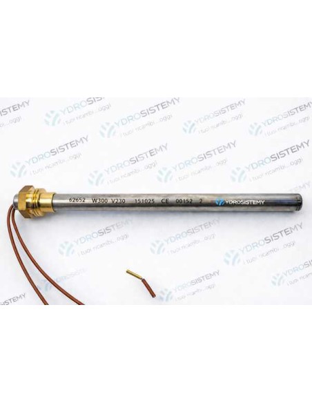 Resistenza Accensione Con Raccordo 3/8 300W Lungh.140mm Diam. 9,9mm