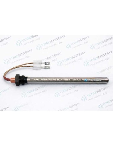 Resistenza Accensione Con Raccordo 3/8 250W Lungh.140mm Diam. 10