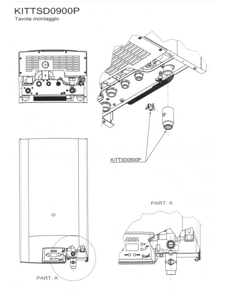 Trasduttore Di Pressione TRS 42 P + Manometro MAN0900P