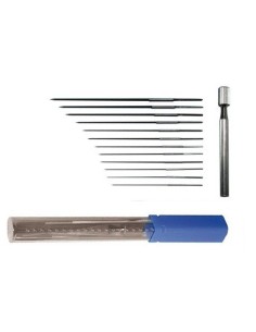 Serie da 12 Alesatori Pentagonali  per ugelli 0,6/1,9 Adatti per pulire e alesare ugelli di caldaie