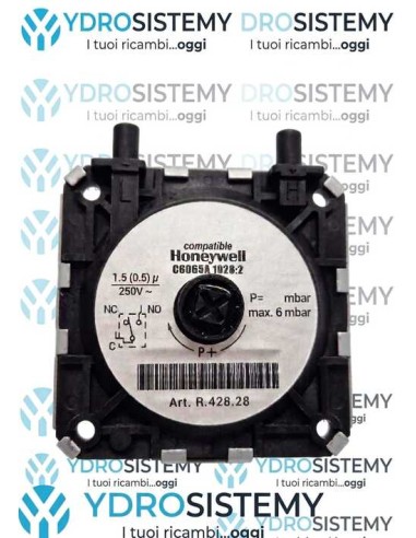 Pressostato Aria  Regolabile compatibile Honeywell  Vedi Cod: C6065A1028