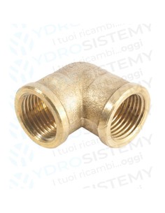Gomito Curva Ottone 90° Gradi Femmina/Femmina 3/4