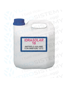 IDRASOLAR 10 Fustino / Tanica da 5Kgcostituito da glicole propilenico (atossico) specifico per Solari Termici