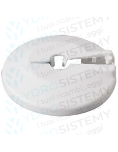 Rosetta Borchia Copritubo per radiatore Circolare in plastica bianca Ø 10