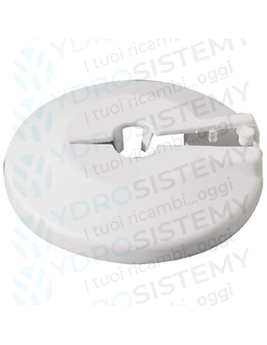 Rosetta Borchia Copritubo per radiatore Circolare in plastica bianca Ø 10