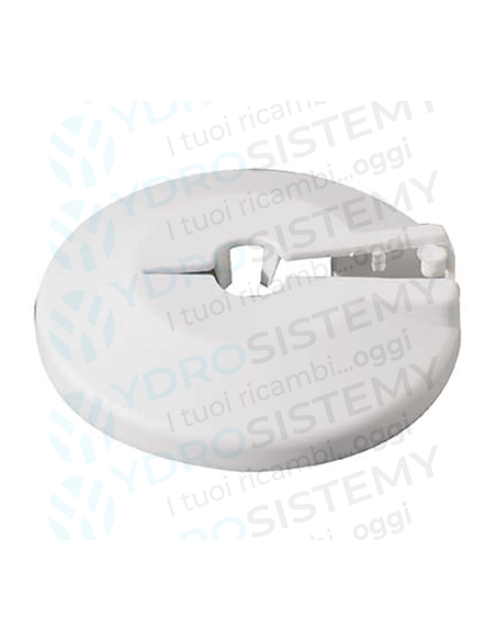 Rosetta Borchia Copritubo per radiatore Circolare in plastica bianca Ø 10