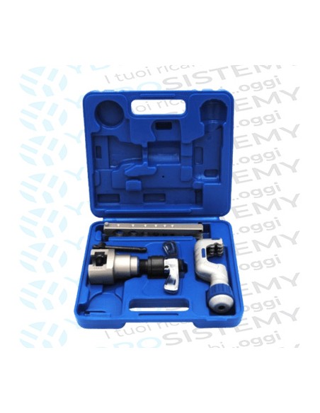 Kit Flangiatubi/Cartellatrice Automatica 45° Con Frizione Tagliatubo e Valigetta in ABS