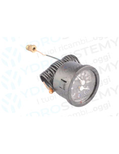 TermoIdrometro Termomanometro  Ø 5,5cm filettato 1/4" 0-4 Bar 0-120° Ariston Vedi Cod: TIDCA , HE047000600 , HE047000601 , SIME