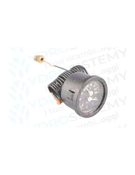 TermoIdrometro Termomanometro  Ø 5,5cm filettato 1/4" 0-4 Bar 0-120° Ariston Vedi Cod: TIDCA , HE047000600 , HE047000601 , SIME
