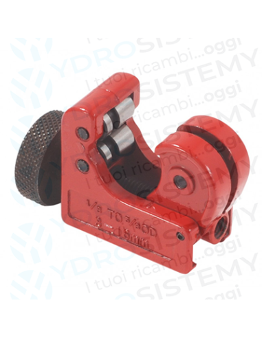 Tagliatubi mini Ø 3-16mm con Sbavatubi integrata nel tappo