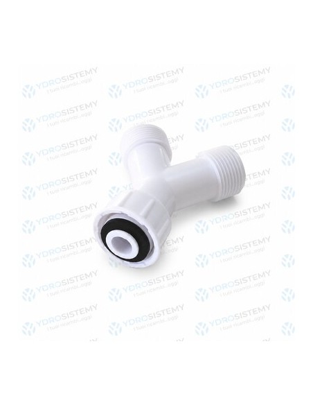 Raccordo A Tre Vie Per Carico Lavatrice e Lavastoviglie 3/4 M x 3/4 M x 3/4 F