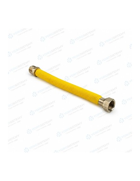 Flessibile Estensibile Gas accaio inox rivestito 3/4" M x 3/4" F cm 22-42