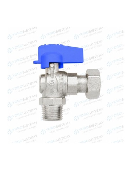 Rubinetto Acqua A Squadro Con Bocchettone 1/2 M x 1/2 B