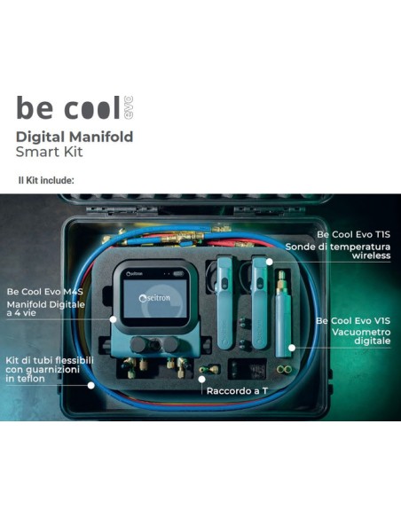Seitron Be Cool Evo Smart Kit Manifold Digitale Smart Kit 4 vie HVAC/R