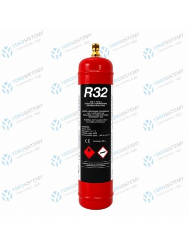 Bombola Gas Ricarica Per Condizionatori R32 Refrigerante 1000ml Netto780gr.