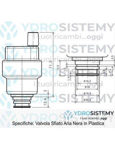Valvola Sfiato Aria vedi cod: 4R108371