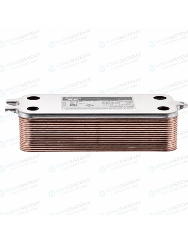 Scambiatore 18 Piastre Modello Junkers Con Alette Interasse 15,4 mm