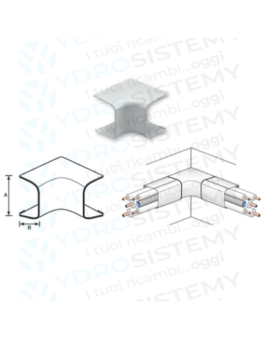 Angolo Interno Canalina 90x65