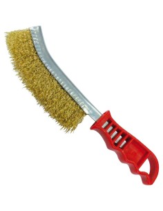 Spazzola Curva Acciaio Manico Ergonomico in Abs