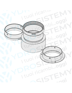 Kit Fumi Sistema Sdoppiato Ø80/80 per Condensazione