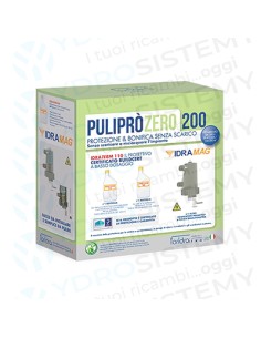 Puliprò Zero 200 k - KIT contenente: 1 Defangatore Idramag + 1 Idraterm 110 + Idraterm 300 + valvola di raccordo e gomito da 3/