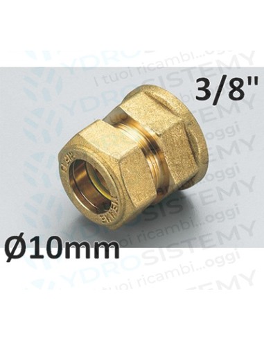 Bicono Ottone Femmina 3/8" x 10