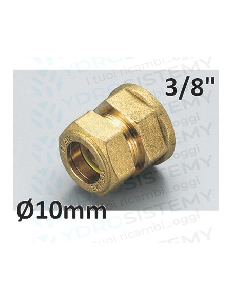 Bicono Ottone Femmina 3/8" x 10